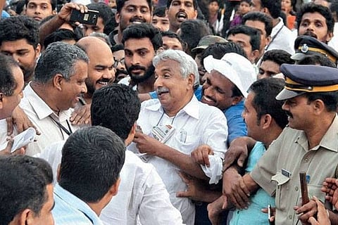 Oommen Chandy with the masses