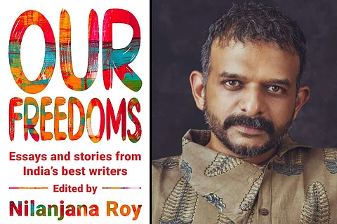 TM Krishna and cover page of Our Freedoms