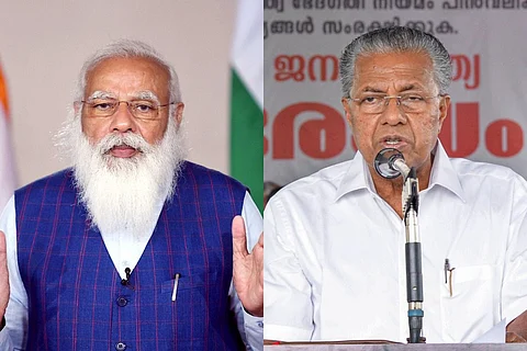 PM Modi and Kerala CM Pinarayi Vijayan