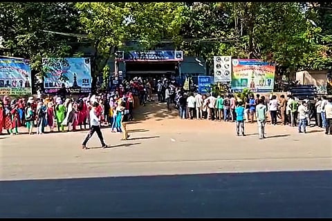 People line up at police stations in Hyderabad for 'one-time pass' to go home