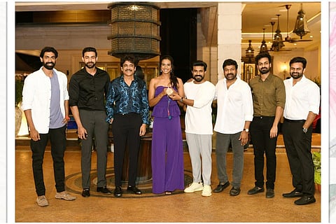 PV Sindhu along with Tollywood celebrities