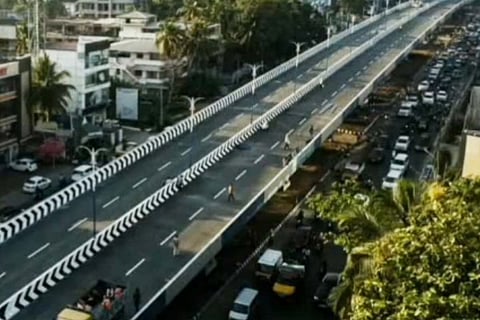 Reconstructed Palarivattom flyover in Kochi