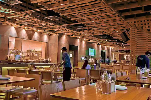 Workers in a hotel