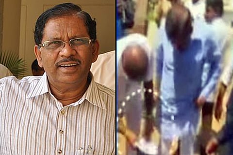 Arrogance on tape: Bodyguard cleans K’taka Deputy CM’s clothes, shoes in public