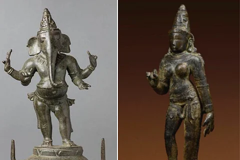The idols traced back to museums in the USA