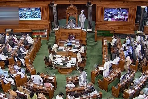 Monsoon session of Parliament on first day