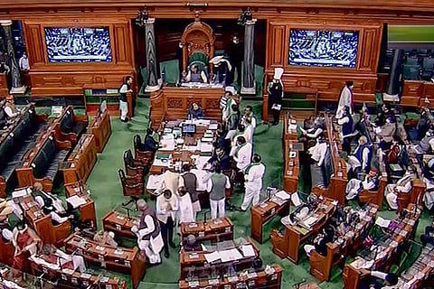 A high angle view of Parliament House