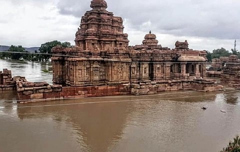 Monuments classified as World Heritage by UNESCO inundated in Karnataka floods