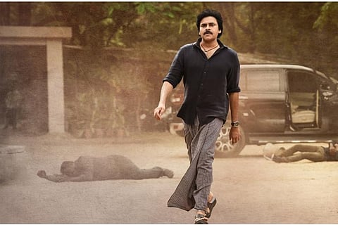 Actor Pawan Kalyan in Bheemla Nayak