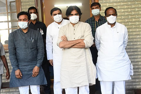 Jana Sena Party and BJP leaders
