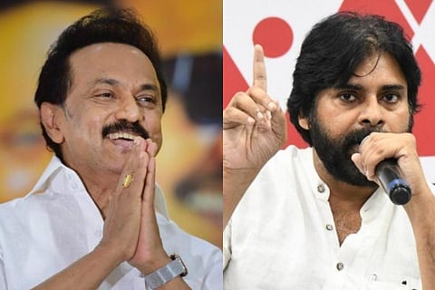 Tamilnadu CM MK Stalin and JSP chief Pawan Kalyan