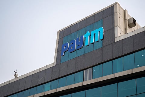 Building with Paytm logo on it