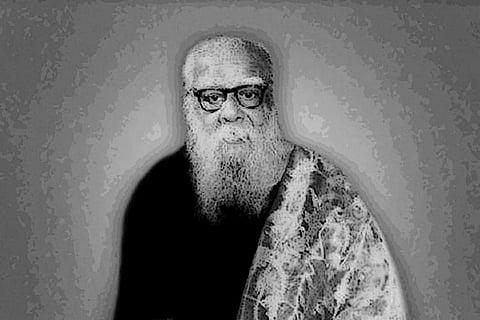 The black and white picture of Periyar