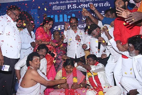 Rajini's ‘Petta’ mania hits new high: Fan-couple marry outside theatre in Chennai