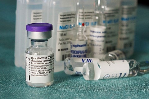 Vials of Pfizer's COVID-19 vaccine