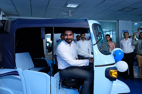 Electric auto-rickshaws launched in Vijayawada by Piaggio