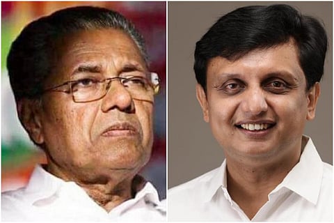 Kerala Chief Minister Pinarayi Vijayan and PWD Minister Mohammed Riyaz