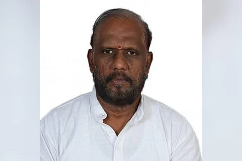 An image of late lyricist Piraisoodan
