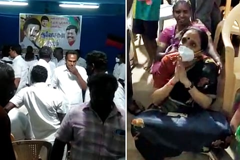 Video shows DMK MLA Poongothai Aladi Aruna and party members quarelling in public
