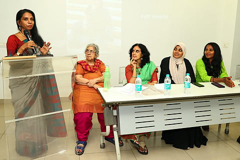 Performers at Prajnya’s poetry reading session