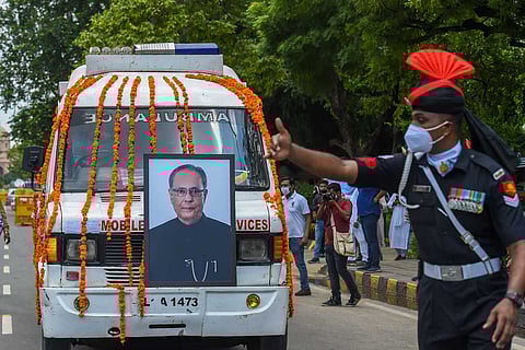 Last rites of former President Pranab Mukherjee