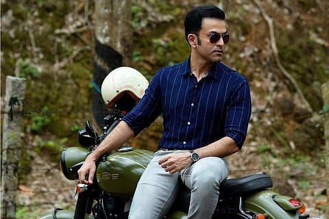 Prithviraj Sukumaran on bike