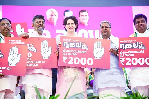 ‘Rs 2k to every woman household head': Priyanka Gandhi launches Karnataka Cong's scheme