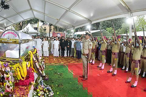 State Honours being accorded to Puneeth Rajkumar
