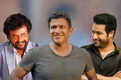Rajinikanth, Puneeth Rajkumar and Junior NTR