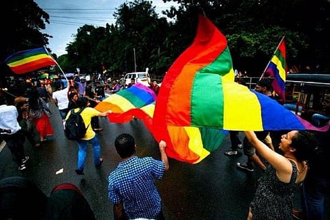 File photo of a queer pride march