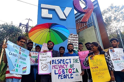 With silent protest, Hyd’s LGBTQ community starts dialogue with TV9 on homophobic rant
