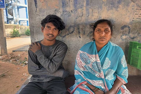 Pramila and her son Avensh, of the Mala community