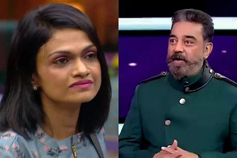 RJ Suchi and Kamal Haasan