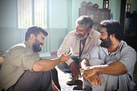 Actors Jr NTR, Ram Charan, and director SS Rajamouli