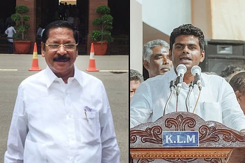 MP RS BHarathi files defamation case against BJP president K Annamalai