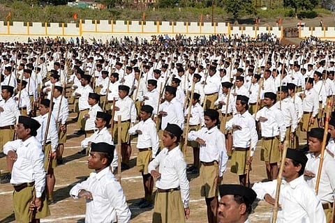 In embattled Kerala, The Organiser writes of victimised, peace-loving RSS ahead of polls