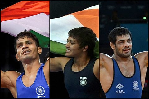 CWG: Indian wrestlers shine, Sushil Kumar bags third successive gold