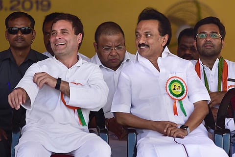 Rahul Gandhi and MK Stalin