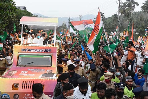 Rahul Gandhi's roadshow