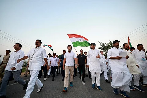 Rahul Gandhi during the Bharat Jodo Yatra