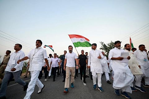Rahul Gandhi at the Bharat Jodo Yatra