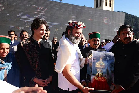 Rahul Gandhi at the Bharat Jodo Yatra in Rajasthan