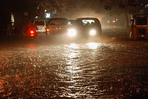 Crumbling roads make traffic crawl in Hyderabad as rain lashes city