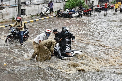 Mahabubnagar district recorded the highest rainfall of 20 cm on Saturday