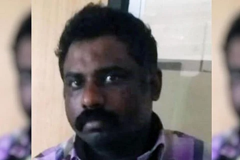 A photo of Rajkumar taken while he was under custody