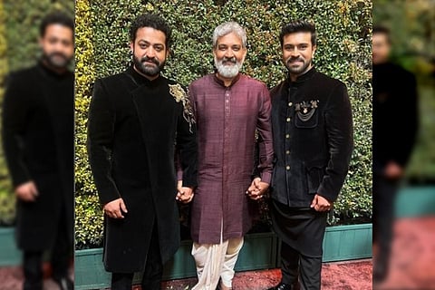Rajamouli, Juniot NTR and Ramcharan
