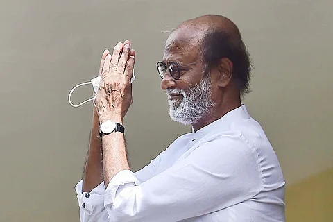 Rajini greets fans