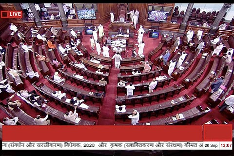 Ruckus in Rajya Sabha