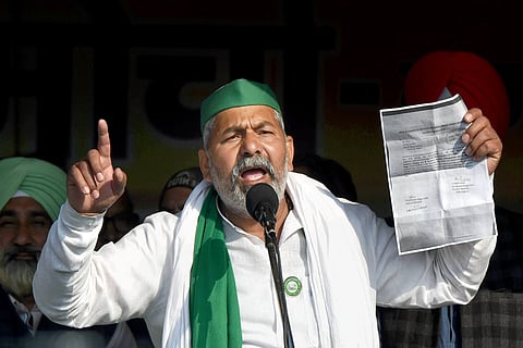 Bharatiya Kisan Union leader Rakesh Tikait