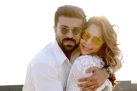 Ram Charan and Upasana in their baby shower party